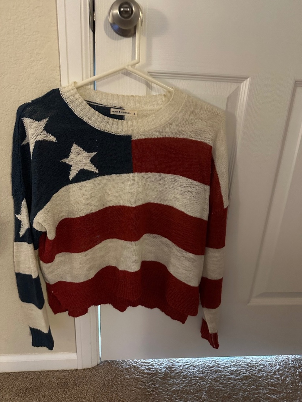 Patriotic Sweater/Shirt - Perfect for Memorial Day and July 4 - Women's size med